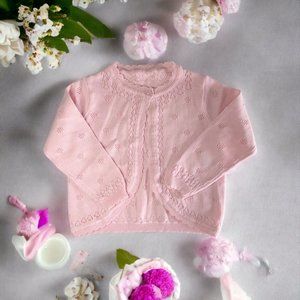 NEW Pink 100% cotton Sweater. 2-3 Toddler